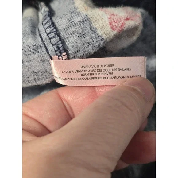 la Vie en Rose Womens Navy Blue Golden Retriever Flannel Pajama Set Large L - Picture 14 of 16